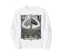 Arbre Céleste Gothique Nature Illustration Lunaire Symbole Vie Sweatshirt