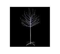 Arbre Cooper blanc froid lumineux sur pied 400 Leds Noir G