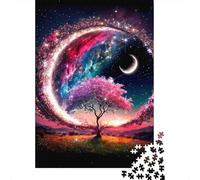Arbre Cosmique Fantastique Puzzle 1000 Pièces Puzzle Adulte Premium De l'art De La Décoration 38x26cm/1000pcs