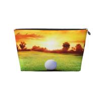Arbre Coucher de Soleil Balle de Golf Sport, Trousse de Toilette Trousse de Maquillage Sac à cosmétiques Trousse de Toilette de Voyage Portable