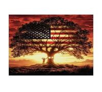 Arbre Coucher Soleil Silhouette 1000pcs pour Adultes Mini Puzzle Difficile | 38x26cm Carton Décor Salon Artisanat De Qualité Cadeau Anniversaire Relaxation