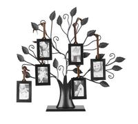 Arbre d'affichage de photos - AKOZON - Métal noir - 6/12 cadres - Design contemporain - Décoration intérieure