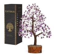 Arbre d'améthyste - Arbre de vie en améthyste, arbre de chakra, arbre de vie, cristaux de guérison, arbre d'argent, décoration spirituelle pour la maison, cadeaux Reiki, pierres précieuses et cristaux