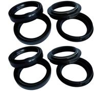 Arbre d'amortisseur de fourche avant et supports de joint d'huile, compatibles avec 42x54 600 696 750 Dark 1000 S IE 1100(4pc Seal 4pc Cover)