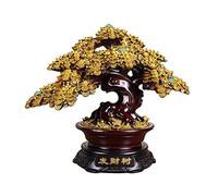 Arbre de Chance et de Richesse en Cristal - Arbre d'argent en cuivre - Arbre de Fortune en Cristal - Décoration de Bureau à Domicile - Arbre Feng Shui - Arbre de Fortune en Cristal - Arbre