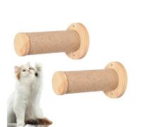 Arbre De Chat Mural - Étagère De Chat Économique | Étagère De Chats Montés, 2 X Échelle En Bois Stable Et Sûre Poste De Grattage - Étagère Murale Intérieure Étagère Murale Meuble Pour Animaux De Compa