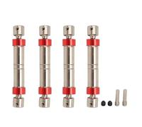 Arbre de conduite de voiture RC Arbre central en acier 80 à 100 mm Installation facile Pièces de voitures RC à faible bruit pour axial SCX10 90046 CC01 1/10 (Argent)