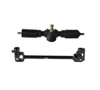 Arbre de Direction assistée 300 mm 11,8 Pouces 30 Dents, crémaillère de Direction, Colonne de Direction de Remplacement, adapté aux kartings, quads, UTV, Bugs(Gear Shaft Rack)