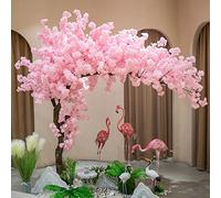 Arbre de Fleurs de Cerisier Artificiel, décor de Fleurs de Cerisier, Fausses Plantes de Fleurs de Cerisier, Arbre Sakura, Cerisier pleureur, Plante Artificielle avec tiges de Bois véritable