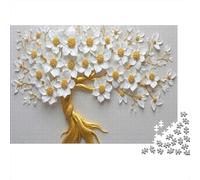 Arbre de Fleurs d'or Puzzle 1000 Pièces Educa Jouet Cadeau Unique Décoration Intérieure intéressant Jeu Éducatif Challenge Toy Adultes & Enfants des 14 Ans 38x26cm/1000pcs