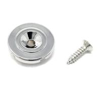 Arbre de guidage de cordes noir à fente ronde | Vis forgée vintage compatible avec les guitares basses Fender Precision Jazz et autres BSR50-BLK (nickel)