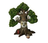 Arbre de Jardin féerique - Arbre Miniature de Theodore Le Hibou (25 cm de Haut) pour Les fées de Jardin et Les Nains de Jardin - Un Accessoire de Jardin de fées