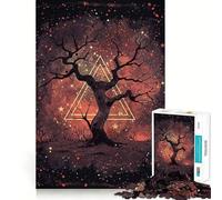 Arbre de la Sagesse étoilée Puzzle de 1000 pièces pour Adultes Jeu de réflexion Intelligent et Silencieux Découpe précise Cadeau spécial 50x75cm
