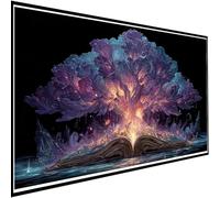 Arbre De La Vie Diamond Painting Adulte, Diamond Painting Rêve Broderie Diamant Kit Complet, Bricolage 5D Carré Strass Point de Croix Kit Loisirs Créatifs Adultes, Decoration Murale 70x160cm w-7496