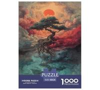 Arbre de la Vie Papier Puzzle Jeu De Société Adulte Activités Familiales Stimulantes 1000 Pieces Plante Sacrée Casse-tête Qualité Premium pour Adultes 38x26cm/1000pcs