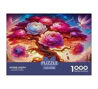 Arbre de la Vie Puzzle 1000 Pièces Educa Jouet en Bois Jeu D'Intelligence Décoration Intérieure Jeu ÉduChatif Challenge Toy Adultes & Enfants des 14 Ans 52x38cm/1000pcs