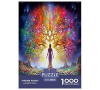 Arbre de la Vie Puzzle 1000 Pièces Educa Jouet en Bois Jeu D'Intelligence Décoration Intérieure Jeu ÉduChatif Challenge Toy Adultes & Enfants des 14 Ans 38x26cm/1000pcs