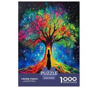 Arbre de la Vie Puzzle 1000 Pièces Educa Jouet en Bois Jeu D'Intelligence Décoration Intérieure Jeu ÉduChatif Challenge Toy Adultes & Enfants des 14 Ans 70x50cm/1000pcs