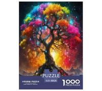 Arbre de la Vie Puzzles 1000 Pièces pour Adultes Et Enfants Le Monde Naturel Jeu De Création Et Logique pour Enfants 1000 Pieces Activité Relaxante Cadeaux De Voyage 38x26cm/1000pcs