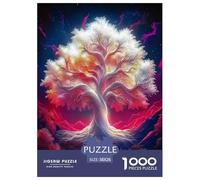Arbre de la Vie Puzzles 1000 Pièces pour Adultes Et Enfants Le Monde Naturel Jeu De Création Et Logique pour Enfants 1000 Pieces pour Jeux D'activités Familiales Cadeau d'anniversaire 38x26cm/1000pcs