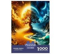 Arbre de la Vie Puzzles 1000 Pièces pour Adultes Et Enfants Le Monde Naturel Jeu De Création Et Logique pour Enfants 1000 Pieces pour Jeux D'activités Familiales Cadeaux De Voyage 38x26cm/1000pcs