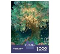Arbre de la Vie Puzzles Jeu De Société Adulte Activités Familiales Stimulantes 1000 Pieces Plantee Puzzles Classiques Qualité Premium pour Adultes 38x26cm/1000pcs