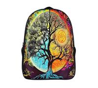 arbre de la vie voyage sac à dosc 2 compartiment grande capacité sacs d'école fantaisie imprimé en 3d sacs à dos-16,12 ans et plus garcon fille pour les voyages les affaires