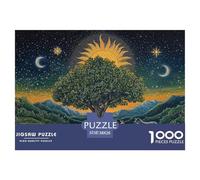 Arbre de la Vie1000 Pièces Puzzlepaysage Assorties, pour Adultes Et Enfants À Partir De 12 Ans Jeu D'Intelligence Difficile EtStimulant Paysagedes QuatreSaisons 38x26cm/1000pcs