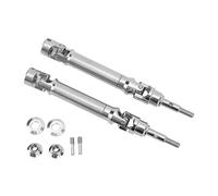 Arbre de lecteur avant Yizisecce RC, 2 pcs en acier inoxydable Kit pour Traxxas Slash 4x4, pour Rustler, pour la bousculade, la durabilité élevée, le transfert de puissance lisse,