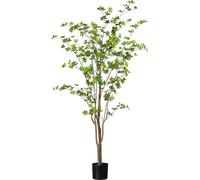 Arbre de Louisiane 180 cm Plante artificielle dans pot en plastique, vert, décoratif pour l'intérieur