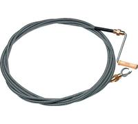 Arbre de nettoyage de tuyaux L.5m arbre-D.12mm griffes-D.40mm double couche avec raccord en laiton