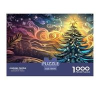 Arbre de Noël 1000 Piece Jigsaw Puzzle for Adults Educhational Games Stress Relief Puzzle Cultivate The Spirit of Teamwork for Adults and Kids, Age 12 Years Up 70x50cm/1000pcs