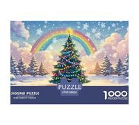 Arbre de Noël 1000 Piece Jigsaw Puzzle for Adults Educhational Games Stress Relief Puzzle Cultivate The Spirit of Teamwork for Adults and Kids, Age 12 Years Up 38x26cm/1000pcs