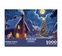 Arbre de Noël 1000 Pieces Jigsaw Puzzles for Adults Challenging Game Stress Relieving Entertainment Exercise The Memory of The Brain for The Whole for Women, Gifts for Men 38x26cm/