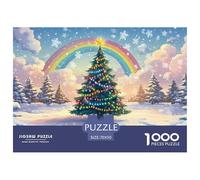 Arbre de Noël 1000 Pieces Jigsaw Puzzles for Adults Educhational Games Stress Relieving Entertainment Exercise The Memory of The Brain for Family Decorations 70x50cm/1000pcs