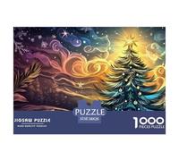 Arbre de Noël 1000 Pieces Jigsaw Puzzles for Adults Family Challenge Toys Stress Relieving Entertainment Cultivate The Spirit of Teamwork for Men, Women, Elders, Seniors 38x26cm/1000pcs