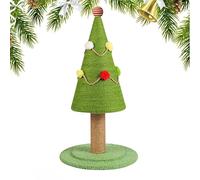 Arbre de Noël à gratter pour Chat, Poteau à gratter pour Arbre de Noël | Poste à pour Chat de Dessin animé - Ornements d'arbre esthétiques en Sisal Naturel, Jouet de fiançailles pour Animaux d