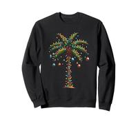 Arbre de Noël Amusant avec Palmier hawaïen Sweatshirt