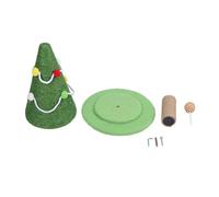 Arbre de Noël Arbre à Chat Arbre à Chat Conception de Vacances Joyeuses Matériau en Sisal Structure Robuste Protège Les Meubles pour Un Usage Domestique intérieur 4 pièces pièces (Moyen : 30 X 47 cm