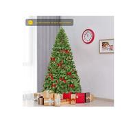 Sapin de Noël Artificiel 230CM COSTWAY - Ouverture Automatique des Branches - Support en Métal - 1346 Branches - Décoration de Fête