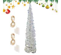 Arbre de Noël Artificiel - Arbre de Noël Réaliste Pailleté | Artificielles Réalistes De 150 Cm pour La Décoration D Halloween du Porche De La Chambre en Intérieur Et Extérieur sur Table Et