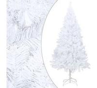 Arbre de noël artificiel avec branches épaisses blanc 180cm pvc