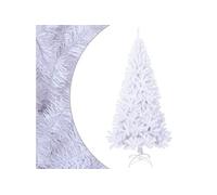 vidaXL Arbre de Noël Artificiel avec Branches Epaisses Décoration de Noël Arbre Réaliste Salon Salle de Séjour Maison Intérieur Blanc 210 cm PVC Blanc G