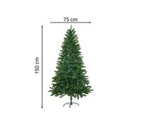 vidaXL Arbre de Noël artificiel Aiguilles réalistes 150 cm Vert