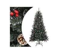 Sapin de Noël Artificiel avec Support Vert 180 cm PVC Décoration Arbre vidaXL