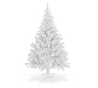 Arbre de Noël Artificiel de 180 cm en Blanc - avec Support en métal