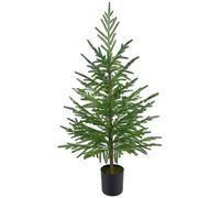 Arbre de Noël Artificiel de 3 Pieds, Style pin Norfolk avec Pot, décor extérieur intérieur réaliste, Arbre Vacances prêt à décorer