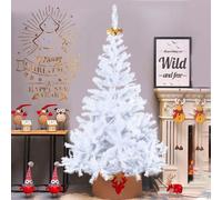 Arbre de Noël artificiel en PVC blanc, 120cm, 150cm, 180cm, 210cm, 240cm, aiguille de pin Réutilisable : les supports robustes et les matériaux en PVC durables maintiennent leur stabilité et offrent u
