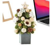 Arbre de Noël Artificiel - Ornement de Table pour Les Fêtes,Arbre de Noël de Table Fait Main - pour Usage Intérieur dans la Maison Le Bureau l'Appartement la Cheminée Les Fêtes Le