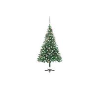 Arbre de Noël Artificiel Pré-éclairé/Boules Sapin 150 cm 380 Branches vidaXL